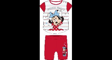 Minnie Mouse pyjama - maat 62 - rood - Disney shortama