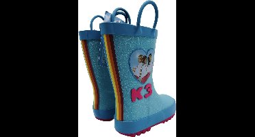 K3 Regenlaarsjes - Lichtblauw met Glitters - Maat 24-25