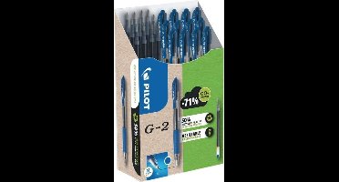 Pilot Green Pack G-2 set van 12 gelpennen en 12 navullingen - Blauw