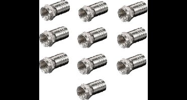 Wentronic WEFC 8 F-Connector | F connector | verpakt per 10 stuks