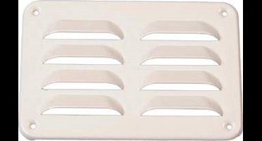 NEDCO ventilatierooster | schoepenrooster | aluminium | 130 x 90 mm | wit