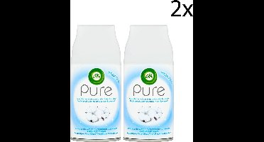 Air Wick Freshmatic Automatische Spray Luchtverfrisser - Pure Zachtheid van Katoen - Navulling 250ml x2