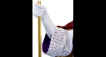 Sinterklaas handschoenen - Wit - Maat XL
