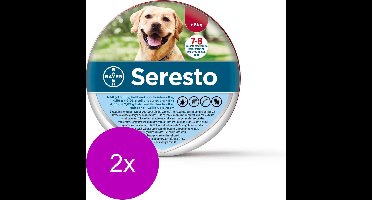 Seresto Teken- En Vlooienband Large - Anti tekenmiddel - 2 x per stuk Van 8 Kg