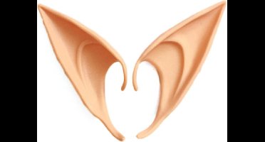 Hiden - Cosplay Elfen oren - Elven Ears - Cosplay Anime - Elfen oren - Elf Ears - Verkleden - Carnaval - Halloween | Spits Licht Beige