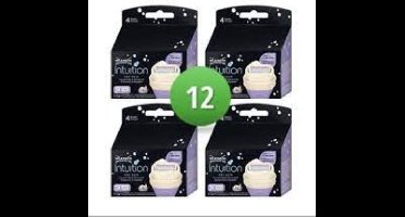 Wilkinson - Intuition - Dry - Skin - Cocos - Scheermesjes - Voordeelverpakking 4 x 3 Stuks