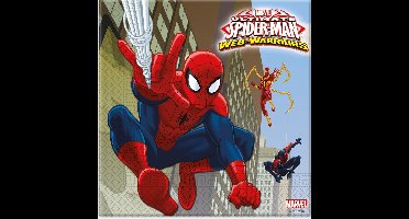 Spider Man Papieren-servetten-(twee-lagen)-blauw - Maat One-size