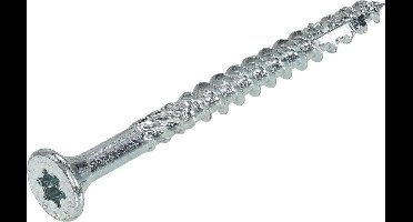 Dynaplus - Unischroeven - Torx 30 platkop - 6 x 80mm - Verzinkt - Deeldraad (100 stuks)