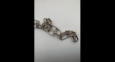 Sierketting zilver vernikkeld 2,5 meter 22x3mm