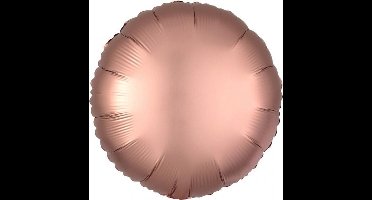 Folieballon rond roze-goud, 40cm kindercrea