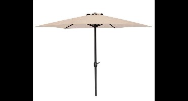 Parasol Creme Ø300 cm voor Tuin en Terras | met handig opdraaisysteem