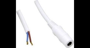 TRU COMPONENTS Laagspannings-aansluitkabel Laagspanningsbus - Open kabeleinde 5.50 mm 2.10 mm 1.00 m 1 stuk(s)