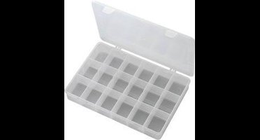 TRU COMPONENTS PP18-01 Assortimentsdoos (l x b x h) 278 x 192 x 43 mm Aantal vakken: 18 Vaste onderverdeling 1 stuk(s)