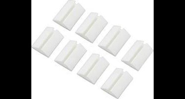 TRU COMPONENTS Kabelhouder Zelfklevend 1571994 Bundel-Ø (bereik) 2.50 tot 3.50 mm Wit 8 stuk(s)
