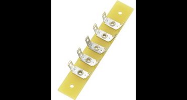 TRU COMPONENTS Soldeerlijst Enkele rij Totaal aantal polen 5 Epoxide (l x b x h) 59 x 10 x 1.6 mm 1 stuk(s)