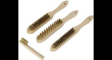 Brüder Mannesmann Staalborstel Staal, Messing 275 mm 4-delig 1 set(s)
