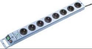 Brennenstuhl 1153340338 Overspanningsveilige stekkerdoos 8-voudig Blauw (metallic) Randaarde stekker 1 stuk(s)