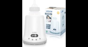 LUVION® Eco Fast Deluxe 9 in 1 Flessenwarmer - Verwarmt zeer snel - Sterilisator met stoomkap - Warmhouden en ontdooien