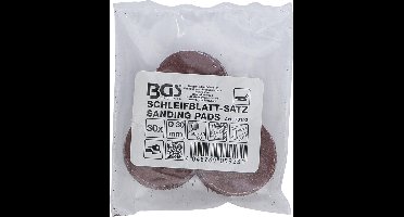 BGS - 30 x -  Rond schuurpapier - voor exentrische ronde schuurmachine - Ø 30 mm | K 60 - 80 - 120 | 30 stuks - BGS70193