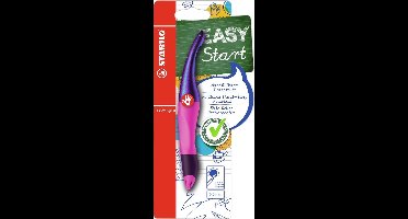 STABILO EASYoriginal - Ergonomische Rollerball - Rechtshandig - Blauwe Inkt - Holograph Edition - Navulbaar - Magenta