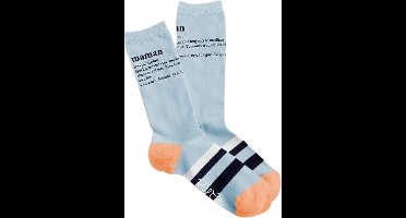 Fisura Sokken Mama Dames Katoen Lichtblauw (fr) Maat 35-41