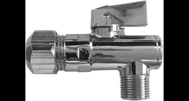 Stop kranen warm en koud RVS 2 stuks