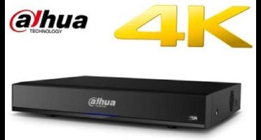 Dahua Technology XVR5104HS-4KL-I2, Zwart, 3840 x 2160 Pixels, H.264, H.264+, H.265, H.265+, 30 fps, 8 kanalen, Back-upselectie, Snel, Volledig scherm, Next, Pauze, Play, Vorige, Herhaling, Shuffle, Langzaam,...