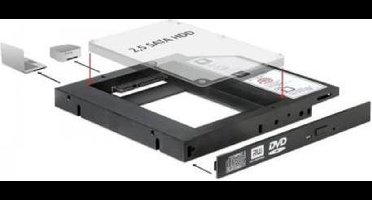 Schelp SATA 5.25" voor SATA 2.5" DELOCK 61993 HDD / SSD
