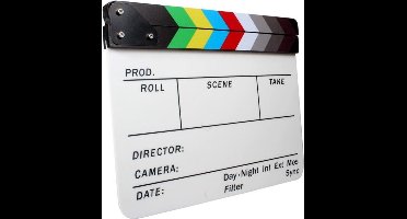 Director Clapper Board / Scene Board / Clapboard / Filmklapper - Kleur