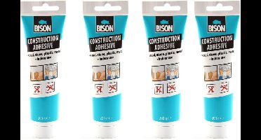 4x Constructielijm - Montagelijm van Bison met 200 gram