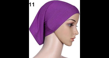 Hiden | Hijab – Hoofdband – Hoofddoeken Dames - Muts Dames – Islamitische Kleding – Vrouwen - Zonwering | Paars