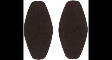 Reparatiedoek Strijkbaar Elleboogstukken - Bruin  -  95 x 185 mm