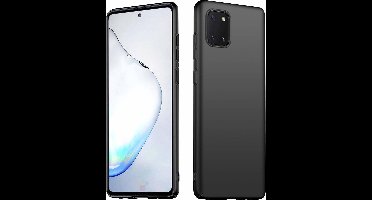 Hoesje Geschikt Voor Samsung Galaxy Note 10 Lite TPU hoesje Back Cover - Zwart