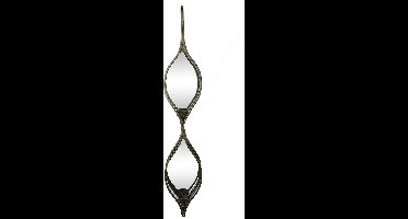 Non-branded Wandspiegel Dominic M 15 X 85 Cm Nikkel Grijs