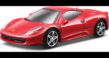 Bburago Ferrari Ferrari 458 - Modelauto - Schaal 1:43 - Rood