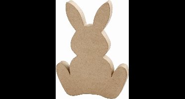 Konijn, h: 25 cm, diepte 2,5 cm, 1stuk