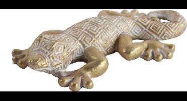 Gekko - goud - Polyserin - 16cm