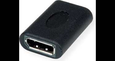 DisplayPort koppelstuk (v-v) - versie 1.2 (4K 60Hz) / zwart