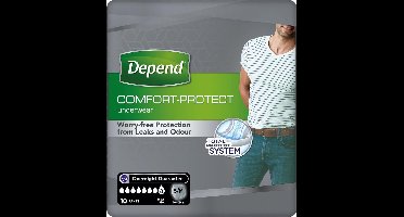 Depend broekjes - Incontinentie - Mannen - Super - maat S/M - 10 stuks