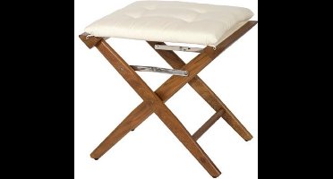 Regisseurskruk DeLuxe met Crème Kussenset