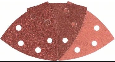 Bosch 6-delige schuurbladset voor deltaschuurmachines 93 mm - korrel 60; 120; 240