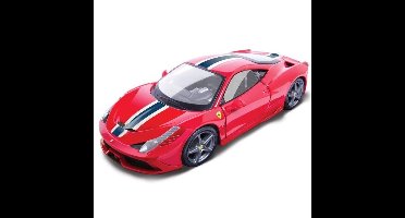 Bburago Ferrari 458 Speciale modelauto schaalmodel 1:18 rood