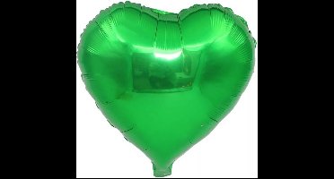 Folieballon hart | Groen | 18 inch | 45 cm | DM-products