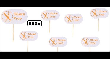 500x Prikker Hout Gluten Free - gluten vrij prikkers cocktail hapjes eten tafelen