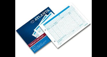 ATLANTA Opdrachtenformulierenblok, A5 Dwars, 2-gaats Perforatie, Wit (blok 50 stuks)