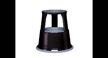 Wedo Rollhocker, Metalen Opstapkrukje Zwart