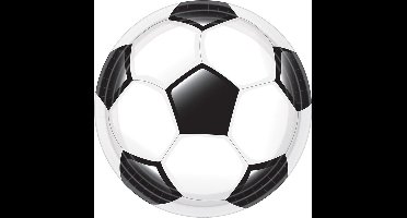 Amscan Feestbord Voetbal 23 Cm 8 Stuks