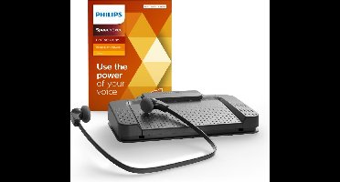 Philips LFH7277/08 Professionele Transcriptieset -  USB voetschakelaar, Stereo headset, SpeechExec Pro Transcribe 2-year license - Windows