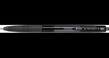 Pilot balpen Super Grip G retractable extra breed zwart