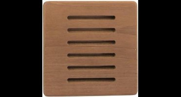 ARC Marine teakhouten Ventilatierooster 12,5 x 12,5 cm inbouwmontage